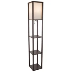 Torchiere Floor Lamp Brown (Includes LED Light Bulb) - Lavish Home -Adesso Shop GUEST 9d035548 9426 4f77 af49 d499318b01c6