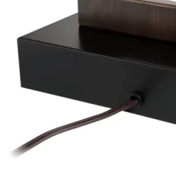 360 Lighting Todd Modern Table Lamps 30" Tall Set Of 2 Bronze With USB And AC Power Outlet In Base Oatmeal Shade For Bedroom Living Room Bedside Desk -Adesso Shop GUEST a0968548 a479 4a64 9a62 4ef805e80617