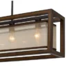 (36" X 8") 4 Light Rubber Wood Island Chandelier With Organza Shade Brown - Cal Lighting 1 (36" X 8") 4 Light Rubber Wood Island Chandelier With Organza Shade Brown - Cal Lighting -Adesso Shop GUEST a10c0574 08c0 4ff5 aa32 c23c4f13bb5a