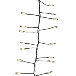 Kurt Adler 9.8-Foot 300-Light Warm White LED Fairy Light Cluster Garland