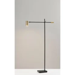 58" X 63" Collette Floor Lamp (Includes LED Light Bulb) Black - Adesso -Adesso Shop GUEST a43ac9a6 44c5 4074 916a b936265310c7