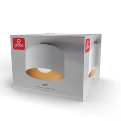 Amy 1-Light Matte White Flush Mount Ceiling Light With Inner Frosted Glass Shade - Globe Electric -Adesso Shop GUEST a44f2acc bc27 4e26 b91f e2f30ac22639