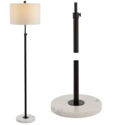65" LED Metal/Marble Adjustable Floor Lamp - JONATHAN Y -Adesso Shop GUEST a5ba307c 623d 4efd bcfa a7fce2d5aafd