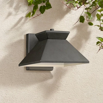 John Timberland Whatley Modern Outdoor Wall Light Fixture Black LED 6 1/4" Metal Shade For Post Exterior Barn Deck House Porch Yard Posts Patio Home 3 John Timberland Whatley Modern Outdoor Wall Light Fixture Black LED 6 1/4" Metal Shade For Post Exterior Barn Deck House Porch Yard Posts Patio Home