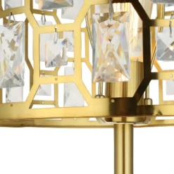 63" Cleo Glam Gold Metal And Faceted Crystal Drum Shade Floor Lamp - River Of Goods -Adesso Shop GUEST a6c2bebb 1291 4f28 ac08 2341d8f0517b