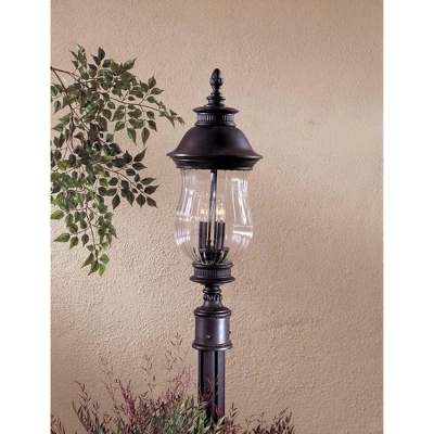 Minka Lavery Newport Collection 27 7/8" High Post Mount Lantern 5 Minka Lavery Newport Collection 27 7/8" High Post Mount Lantern - Image 3