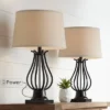 Regency Hill Hadley Modern Table Lamps Set Of 2 26" High Bronze With AC Power Outlet Light Brown Drum Shade For Bedroom Living Room Bedside House Desk 2 Regency Hill Hadley Modern Table Lamps Set Of 2 26" High Bronze With AC Power Outlet Light Brown Drum Shade For Bedroom Living Room Bedside House Desk -Adesso Shop GUEST aa6fb6e5 c2c6 4902 aa5a f971d4ae2f9c