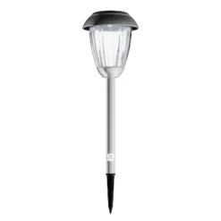 Nature Spring Stainless Steel Solar Path Lights - 16", Gunmetal Finish, Set Of 8 -Adesso Shop GUEST aac53dd3 c702 4941 9979 8ea15da514b9