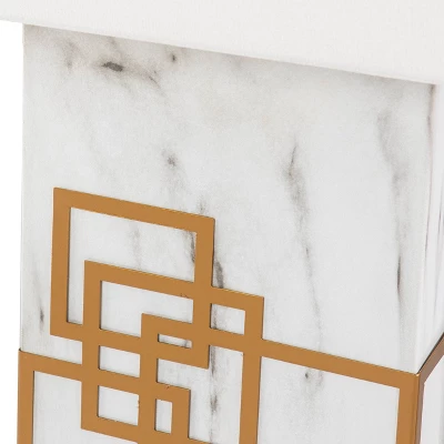 Bramp Table Lamp White/Gold (Includes LED Light Bulb) - Southern Enterprises 8 Bramp Table Lamp White/Gold (Includes LED Light Bulb) - Southern Enterprises - Image 6