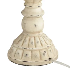 John Timberland Trinidad Country Cottage Table Lamps 26 1/2" High Set Of 2 Antique White Candlestick Rattan Tapered Drum Shade For Bedroom Living Room -Adesso Shop GUEST ac9ff5f4 4c88 462c 921d 9966d2115e92