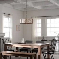 18" Metal Dixsie Caged Farmhouse Chandelier Woodgrain - River Of Goods 15 18" Metal Dixsie Caged Farmhouse Chandelier Woodgrain - River Of Goods -Adesso Shop GUEST aeea7213 457a 4ffe be11 05b29187b0b1