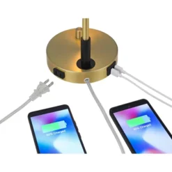 Possini Euro Design Possini Euro Kinzie Desk Lamp With Power Outlet And USB Ports Warm Gold -Adesso Shop GUEST af6f02d7 6a86 4d2c aec1 7e63309b7310