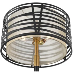 Possini Euro Design Halifax Modern Industrial Floor Lamp 64 1/2" Tall Matte Black Warm Gold Metal Double Drum Shade For Living Room Bedroom Office 11 Possini Euro Design Halifax Modern Industrial Floor Lamp 64 1/2" Tall Matte Black Warm Gold Metal Double Drum Shade For Living Room Bedroom Office -Adesso Shop GUEST af7eed5f 7d25 47c5 b7a6 4423133583dc