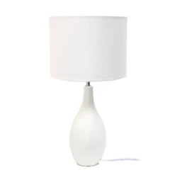 18.11" Traditional Standard Ceramic Dewdrop Table Desk Lamp With Matching Fabric Shade Off-White - Creekwood Home 12 18.11" Traditional Standard Ceramic Dewdrop Table Desk Lamp With Matching Fabric Shade Off-White - Creekwood Home -Adesso Shop GUEST af81f0aa b461 4e42 9834 b55c1c7306b4