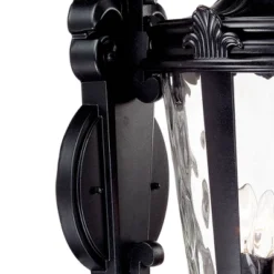 John Timberland Casa Marseille Vintage Rustic Outdoor Wall Light Fixture Textured Black Scroll 31" Clear Hammered Glass For Post Exterior Barn Deck -Adesso Shop GUEST afc3fa1a 7037 437b a91a 4fab73d0a816