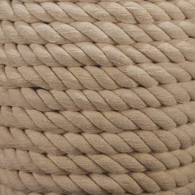 Rope Table Lamp With Tapered Shade Cream - Splendor Home 3 Rope Table Lamp With Tapered Shade Cream - Splendor Home