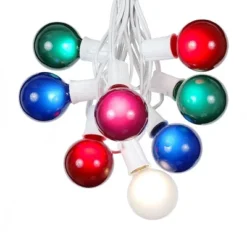 Novelty Lights 100 Feet G50 Globe Outdoor Patio String Lights, White Wire -Adesso Shop GUEST b2291bdb d73c 484e 8051 a8baaa8acc26