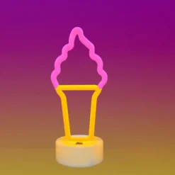 CIAO Tech Decorative Ice Cream Cone Neon Night Light LED Desk Table Lamp -Adesso Shop GUEST b2a25114 0df8 40e7 8432 4eca4be6f1af