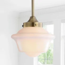 7.2" Adjustable Metal/Glass Kurtz Drop Pendant (Includes Energy Efficient Light Bulb) - JONATHAN Y -Adesso Shop GUEST b3cf3b79 b6f7 4eee 852a 8165b2f8f623