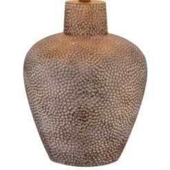 360 Lighting Bentley Rustic Farmhouse Table Lamp 29" Tall Brown Leaf Textured Hammered Pot Off White Empire Shade For Bedroom Living Room House Home -Adesso Shop GUEST b4dcdfe0 1914 423a b078 33393ffe31bc