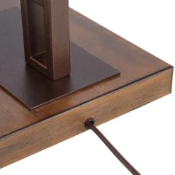 Franklin Iron Works Tahoe Rustic Industrial Downbridge Arc Floor Lamp 60" Tall Bronze Metal Faux Leather Empire Shade For Living Room Reading Bedroom -Adesso Shop GUEST b4f5fabc 247c 4e89 9cf2 e4c00f5e86da