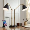 Possini Euro Design Sentry Modern Mid Century Desk Lamp 23" High Black Brass With USB Charging Port LED Adjustable Cone Shade For Bedroom Living Room 1 Possini Euro Design Sentry Modern Mid Century Desk Lamp 23" High Black Brass With USB Charging Port LED Adjustable Cone Shade For Bedroom Living Room -Adesso Shop GUEST b54ba3a8 fb04 4798 bbf9 ebae1a38c484