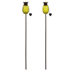 Sunnydaze Decor Sunnydaze Outdoor Adjustable Height 3-in-1 Glass Tropical Pineapple Torches With Connected Snuffs And Metal Poles - 2pk 14 Sunnydaze Decor Sunnydaze Outdoor Adjustable Height 3-in-1 Glass Tropical Pineapple Torches With Connected Snuffs And Metal Poles - 2pk -Adesso Shop GUEST b5621be2 a884 4b0e ab02 92ecd31d5c51