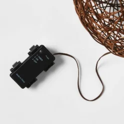 Battery Operated Brown Faux Rattan Sphere Fairy String Lights Warm White With Brown Wire - Wondershop™ -Adesso Shop GUEST b5f6d835 3e6c 4ba8 b25a c46815fe8053