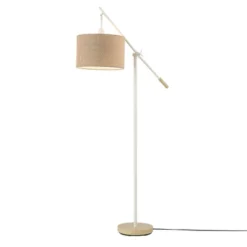 66" Serena Matte White Floor Lamp With Jute Shade - Globe Electric -Adesso Shop GUEST b84983ff 3886 492e a42c 9261ab2e91db