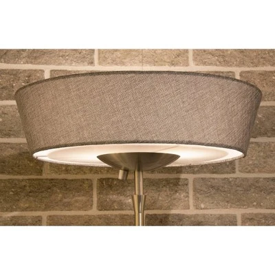 71" Harper Floor Lamp Silver - Adesso 3 71" Harper Floor Lamp Silver - Adesso