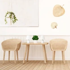 9.45" 2pk Petite Ceramic Oblong Bedside Table Desk Lamps With Matching Tapered Drum Shade Off-White - Creekwood Home -Adesso Shop GUEST ba35dd3b 3f77 452e a5d7 3ab10719ff82