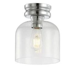 7.75" Metal/Glass Domenic Flush Mount (Includes Energy Efficient Light Bulb) - JONATHAN Y -Adesso Shop GUEST bb379ee5 89b6 49c7 9d7b a567004aff17