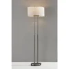 62" Duet Floor Lamp Silver/Ivory - Adesso -Adesso Shop GUEST bbcc8d3c d1cc 4711 8755 561228648f52