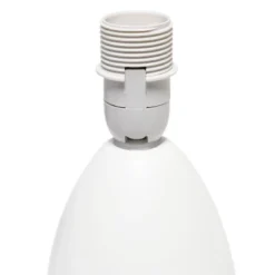 9.45" 2pk Petite Ceramic Oblong Bedside Table Desk Lamps With Matching Tapered Drum Shade Off-White - Creekwood Home -Adesso Shop GUEST bbf17587 9ef5 410d b9bd 543fbb9e4de9