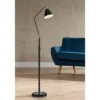 360 Lighting Wray Mid Century Modern Pharmacy Floor Lamp 61" Tall Flat Black Warm Brass Adjustable Swivel Head For Living Room Reading Bedroom Home -Adesso Shop GUEST bbfd19af 0ef2 422e aeea d7c02c93cf0b