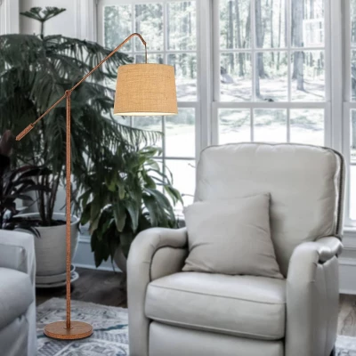 Metal Floor Lamp Rust - Cal Lighting 3 Metal Floor Lamp Rust - Cal Lighting