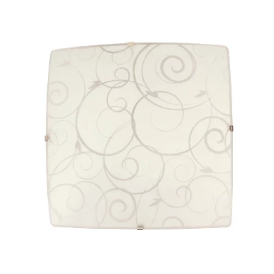 Flushmount Ceiling Light With Scroll Swirl Design White - Simple Designs 9 Flushmount Ceiling Light With Scroll Swirl Design White - Simple Designs - Image 7