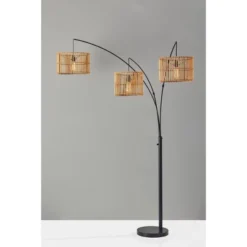 82" Cabana Collection 3-Arm Arc Lamp Black - Adesso -Adesso Shop GUEST bf188397 7e0f 4e30 8b34 8cc45768ff27