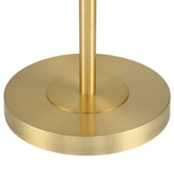 360 Lighting Modern Downbridge Floor Lamp 61 1/2" Tall Warm Gold Metal Off-White Linen Drum Shade For Living Room Reading Bedroom -Adesso Shop GUEST bf719626 15df 4f10 b1b9 040a380f8e06