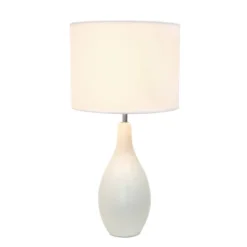 18.11" Traditional Standard Ceramic Dewdrop Table Desk Lamp With Matching Fabric Shade Off-White - Creekwood Home 14 18.11" Traditional Standard Ceramic Dewdrop Table Desk Lamp With Matching Fabric Shade Off-White - Creekwood Home -Adesso Shop GUEST c037885d 00d1 4b01 87fd 20d396f1883d