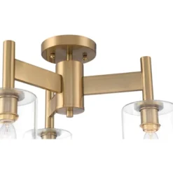 Possini Euro Design Lantico Modern Ceiling Light Semi Flush Mount Fixture 17" Wide Gold 3-Light Clear Glass For Bedroom Kitchen Living Room Hallway 11 Possini Euro Design Lantico Modern Ceiling Light Semi Flush Mount Fixture 17" Wide Gold 3-Light Clear Glass For Bedroom Kitchen Living Room Hallway -Adesso Shop GUEST c1dff467 2912 4980 8acc 8d9d9dc024eb