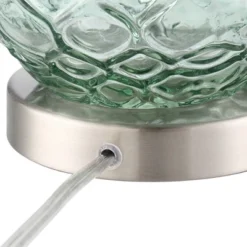 360 Lighting Julia 26 3/8" Tall Modern Coastal Table Lamps Set Of 2 Seafoam Green Glass Living Room Bedroom Bedside Nightstand House Off-White Shade -Adesso Shop GUEST c368df45 5232 4e2b b691 f4d677b16b69