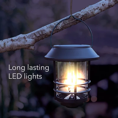 Dartwood Solar Wall Lanterns - Outdoor Mounted Wall Lanterns For Your Yard, Patio, Or Walkway (6 Pack, Black) 3 Dartwood Solar Wall Lanterns - Outdoor Mounted Wall Lanterns For Your Yard, Patio, Or Walkway (6 Pack, Black)