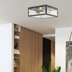 12" LED 2-Light Iron/Glass Pendant Oil Rubbed Bronze/Brass - JONATHAN Y -Adesso Shop GUEST c5ec0672 eaae 4d13 901c a20084d5a26d