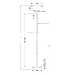 Torchiere Floor Lamp With Glass Shade - Threshold™ -Adesso Shop GUEST c7fec30d 8931 49bc 9a02 88a2579d0c38