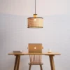 VidaLite - Nakuv Rattan And Velvet Pendant Light (Large) 1 VidaLite - Nakuv Rattan And Velvet Pendant Light (Large) -Adesso Shop GUEST c8dbe934 e2b9 44a5 841f e767d59c2fc7