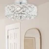 11.5" Olivia Semi-Flush Mount Pendant Metallic Silver - River Of Goods 1 11.5" Olivia Semi-Flush Mount Pendant Metallic Silver - River Of Goods -Adesso Shop GUEST c9b604da bc6f 4dff bd98 1b6862ddb2b1