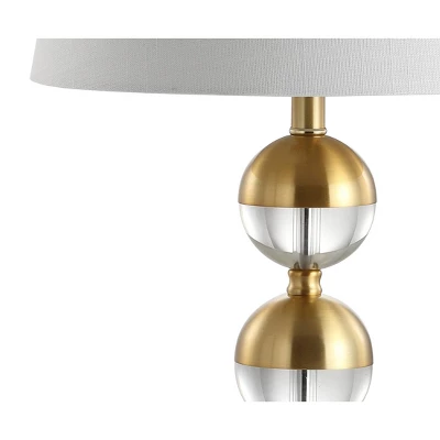 23" Jules Crystal Mini Table Lamp (Includes LED Light Bulb) Brass - Jonathan Y 5 23" Jules Crystal Mini Table Lamp (Includes LED Light Bulb) Brass - Jonathan Y - Image 3