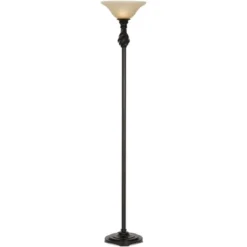 Regency Hill Traditional Torchiere Floor Lamp 70" Tall Hand Applied Black Bronze Swirl Font Amber Glass Shade For Living Room Uplight 13 Regency Hill Traditional Torchiere Floor Lamp 70" Tall Hand Applied Black Bronze Swirl Font Amber Glass Shade For Living Room Uplight -Adesso Shop GUEST ca312334 f010 4bee a89c 16ca7017d8c2