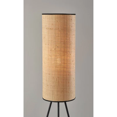 Huey Floor Lamp Black - Adesso 5 Huey Floor Lamp Black - Adesso - Image 3